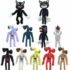 siren head plush black cat dog