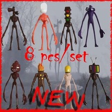 8pcs Siren Head Action Figure