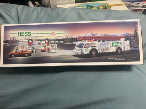 Hess 1989 toy fire truck - hess,