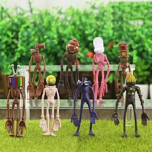 8pcs siren head action figure - 8pcs,
